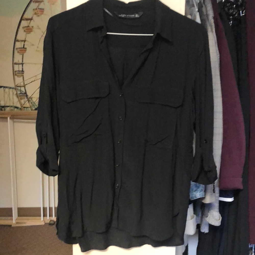 Black Button Down